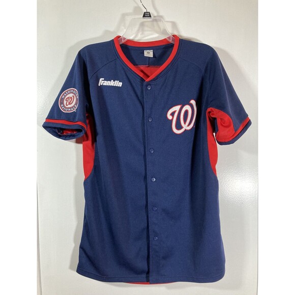 Washington Nationals Authentic Jersey (Youth XL) #19 • Franklin Baseball Shirt - Picture 2 of 7